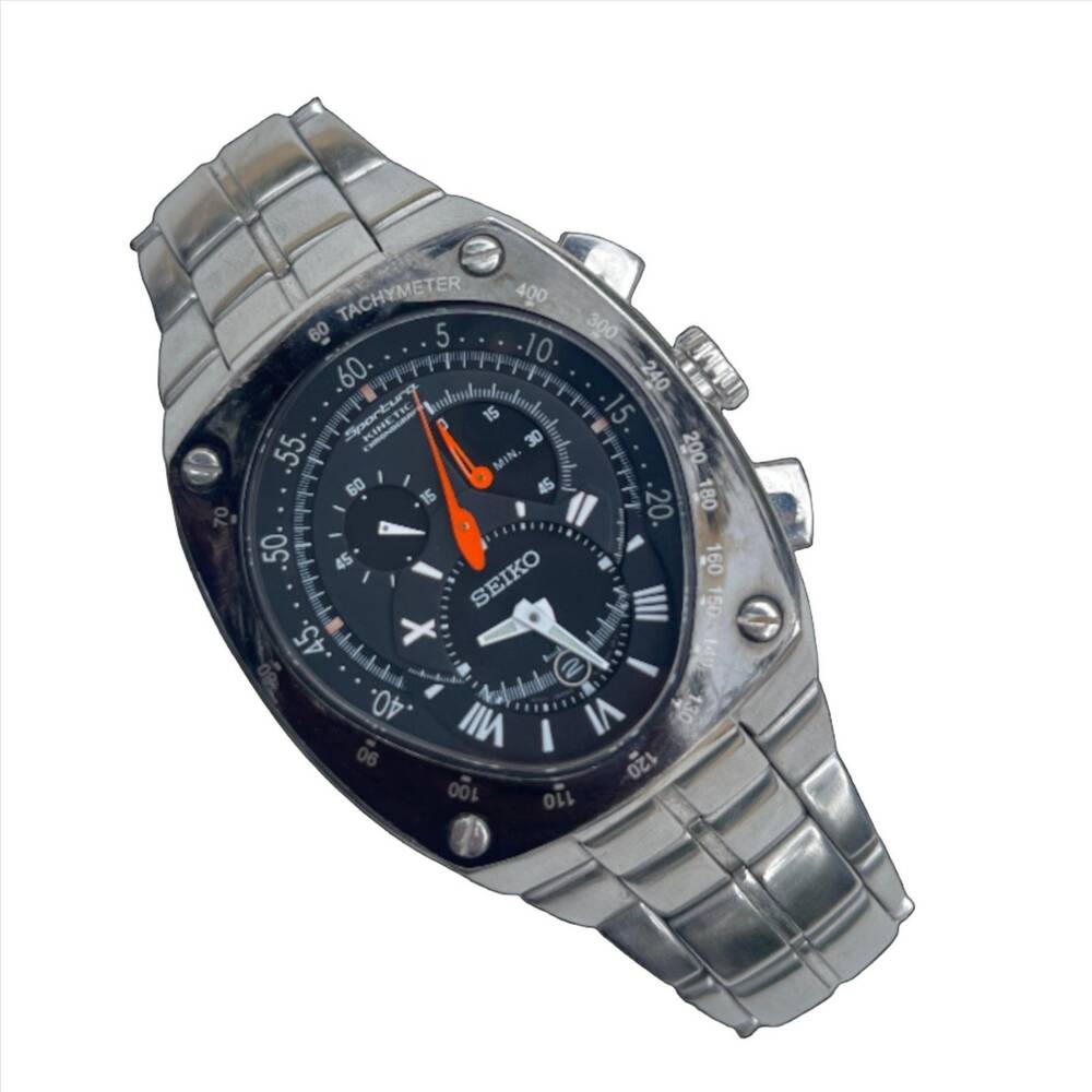 Seiko Sportura Chronograph Watch 7L22-0AD0 Vintage (Needs new capacitor)
